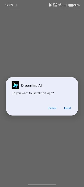 Dreamina AI main screen